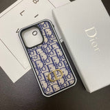 Tunde Store Dior Monogram iPhone Cases with Card Holder - Dual Design Collection
