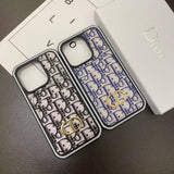 Tunde Store Dior Monogram iPhone Cases with Card Holder - Dual Design Collection