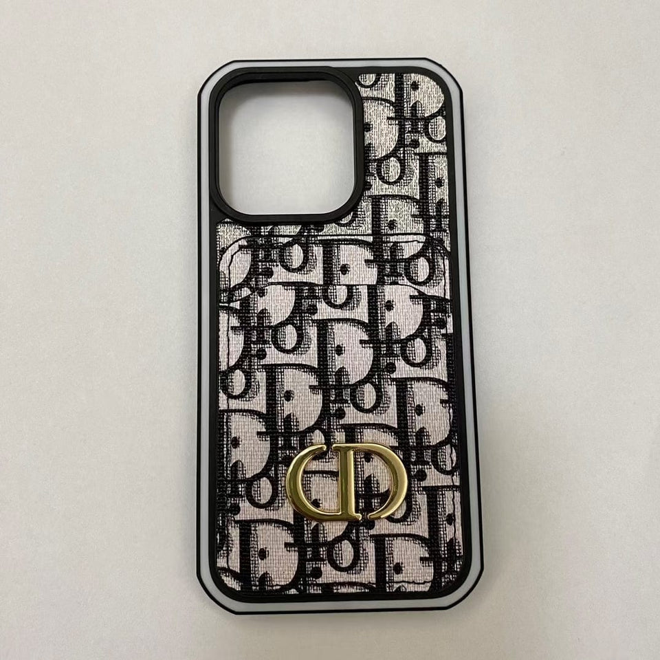 Tunde Store Dior Monogram iPhone Cases with Card Holder - Dual Design Collection