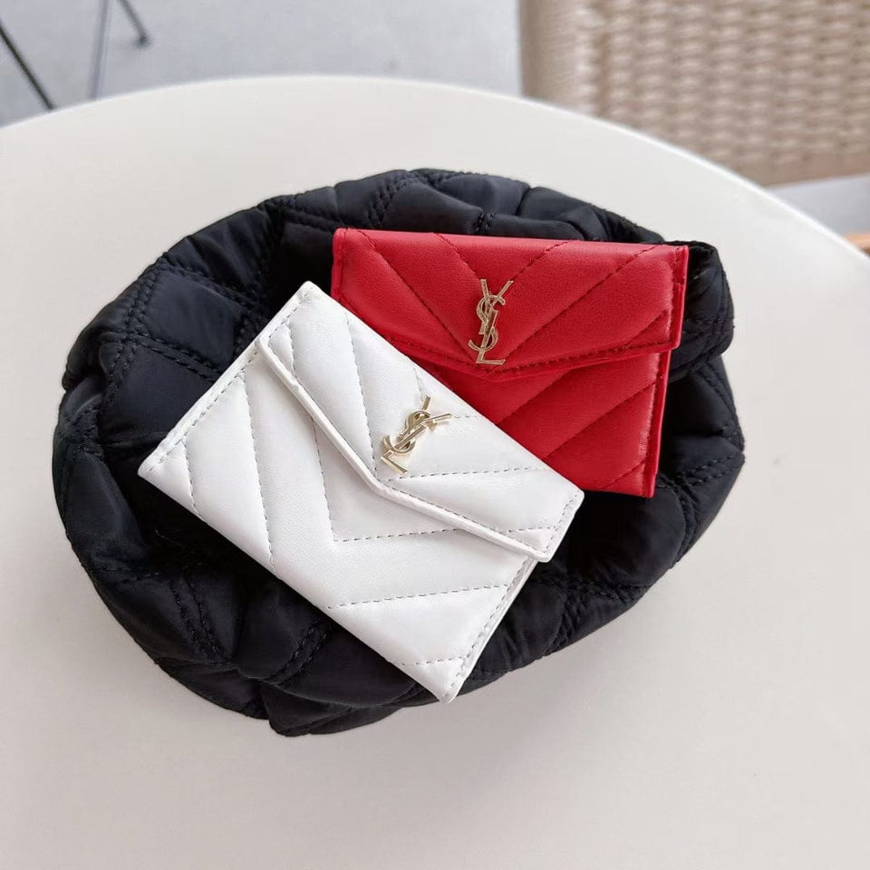 Tunde Store Elegant Leather YSL Card Holder Wallet