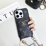 Tunde Store Fashioned Back Pocket Louis Vuitton iPhone Case | Charming chain holder