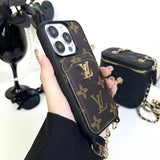 Tunde Store Fashioned Back Pocket Louis Vuitton iPhone Case | Charming chain holder