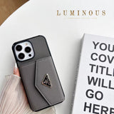Tunde Store Fashioned Leather Fabric Prada iPhone Cases | Compatible for iPhone 11 to iPhone 16