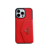 Tunde Store Fashioned Leather Fabric Prada iPhone Cases | Compatible for iPhone 11 to iPhone 16