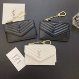 Tunde Store Fashioned YSL Card Holder Wallet with keychain holder
