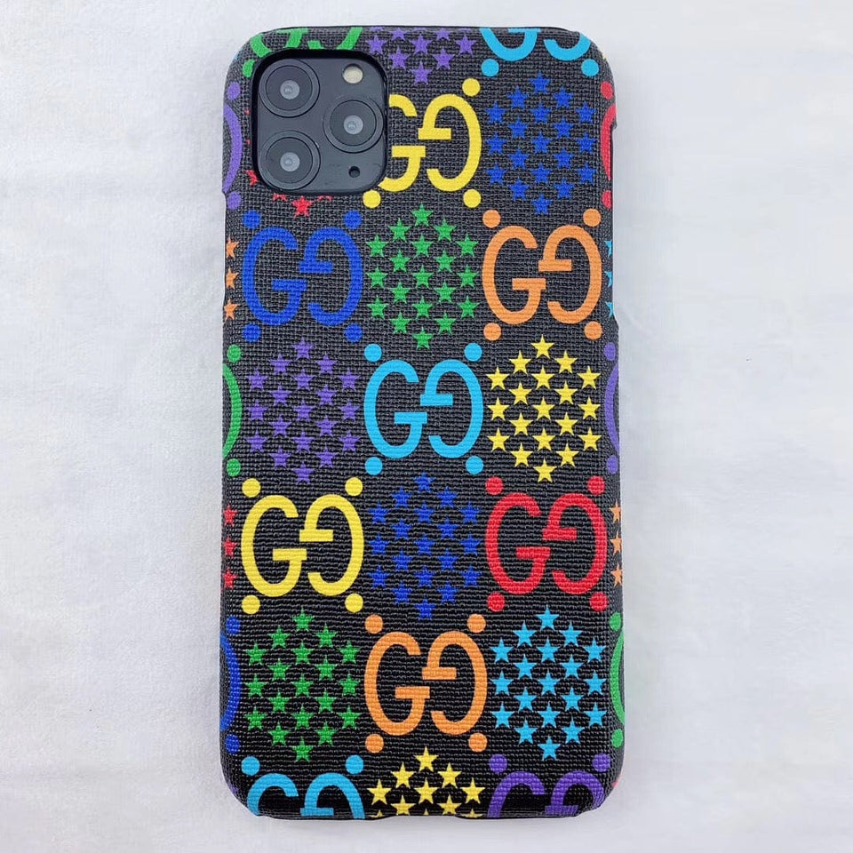 Tunde Store Gucci Gucci Psychedelic Leather Phone Case For Huawei