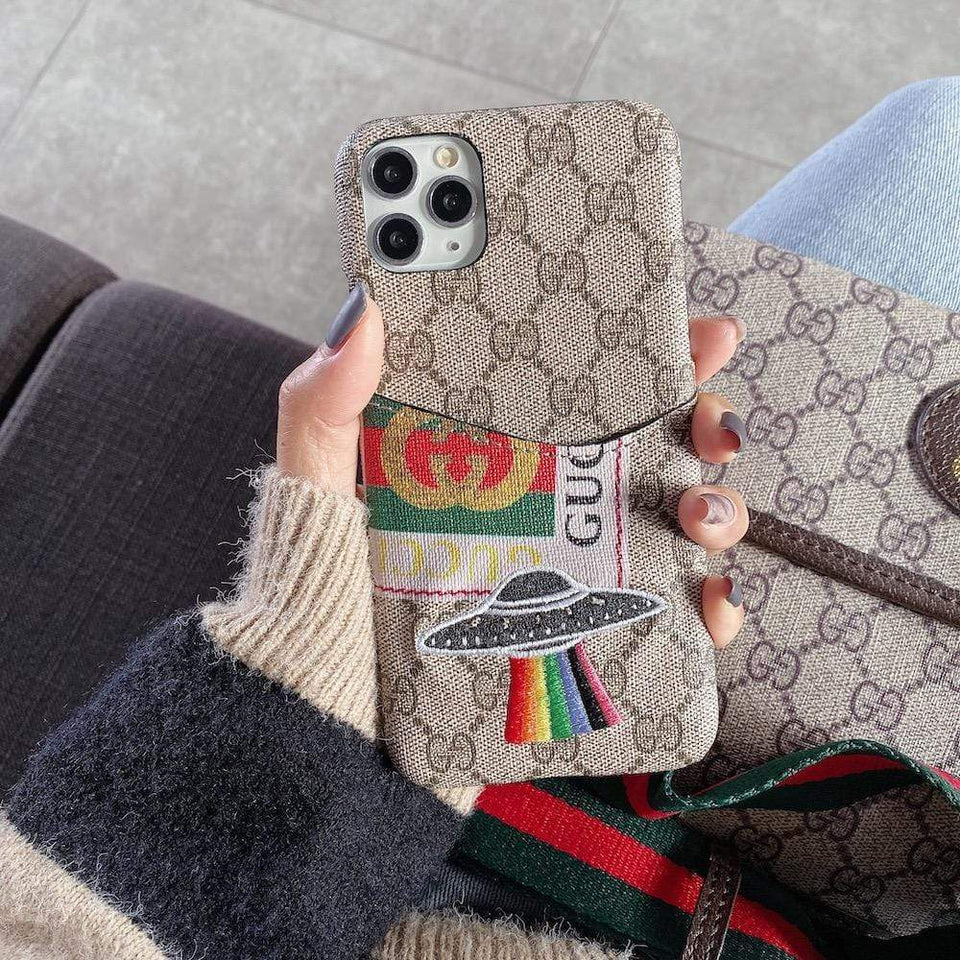 Tunde Store Gucci Iphone Cases With Card Pockets (iPhone 12 to 14)