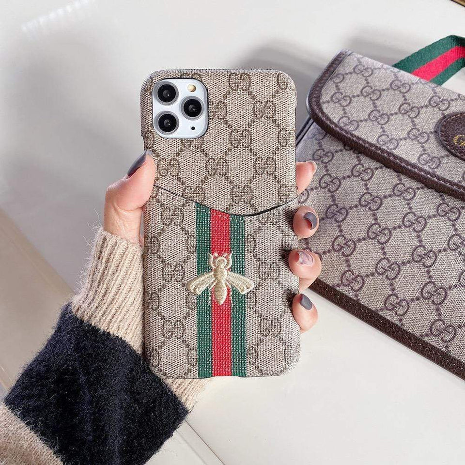 Tunde Store Gucci Iphone Cases With Card Pockets (iPhone 12 to 14)
