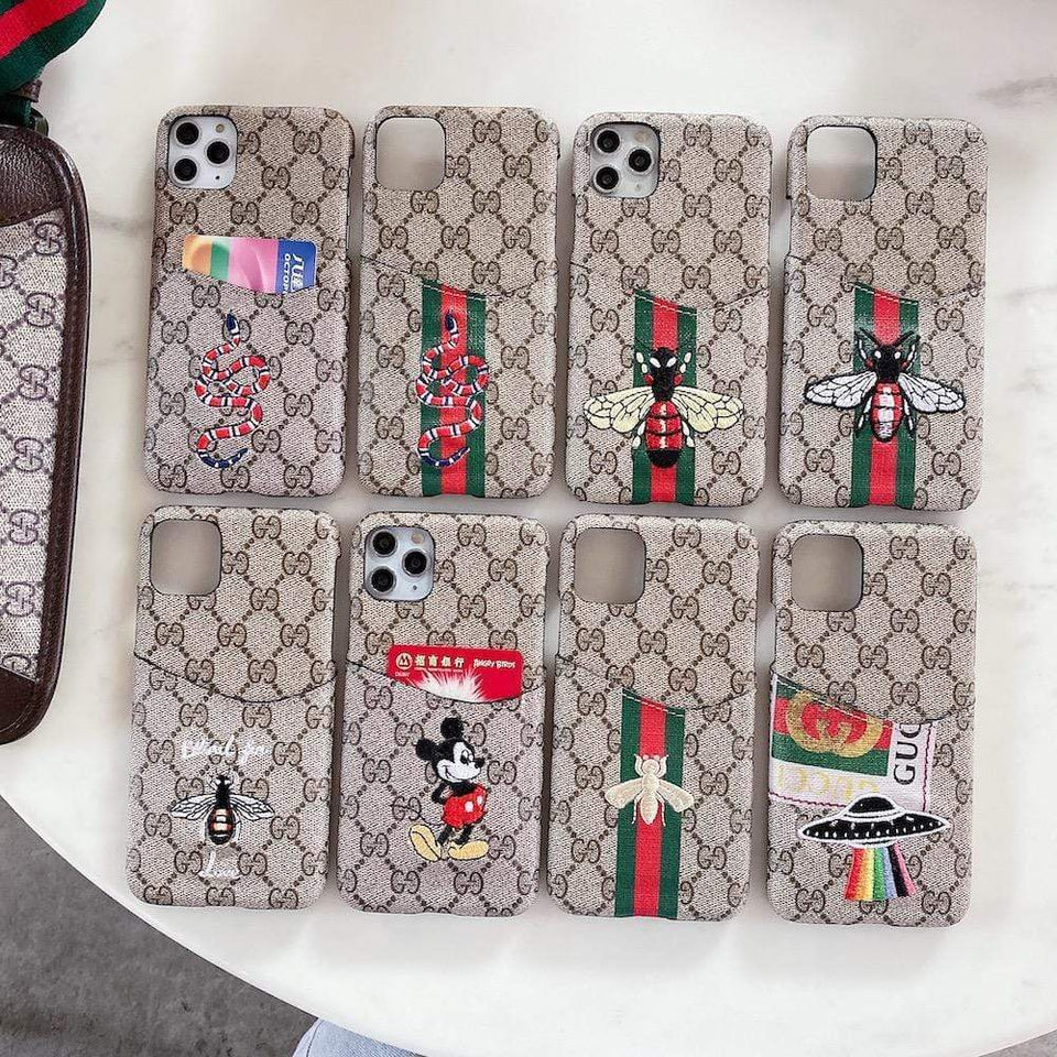 Tunde Store Gucci Iphone Cases With Card Pockets (iPhone 12 to 14)