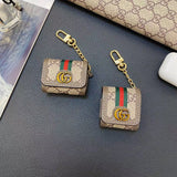 Tunde Store Gucci Monogram AirPods Covers with Keychain - Set of Four