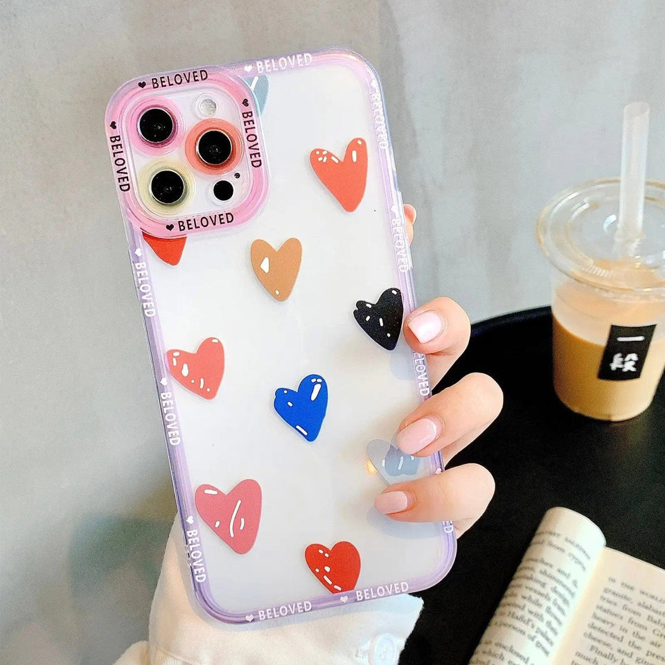 Tunde Store Heart Graffiti Phone Case