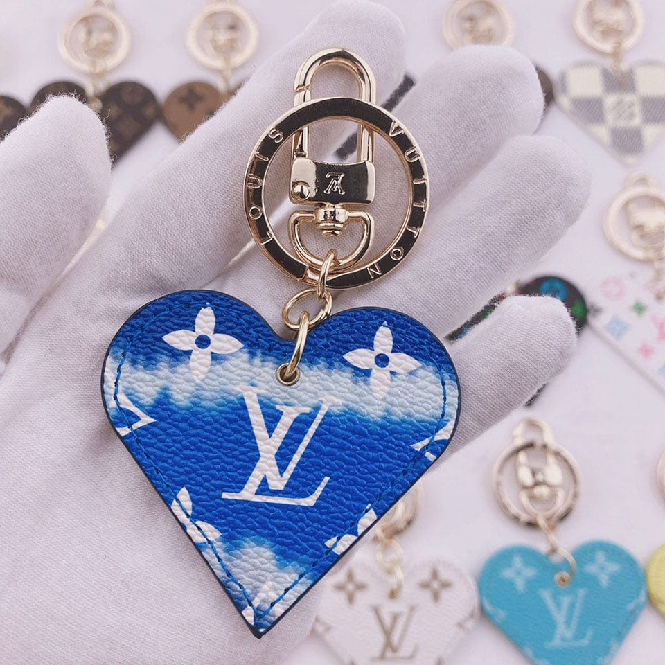 Tunde Store Heart Louis Vuitton And Gucci Keychain | Heart Shaped Keychain