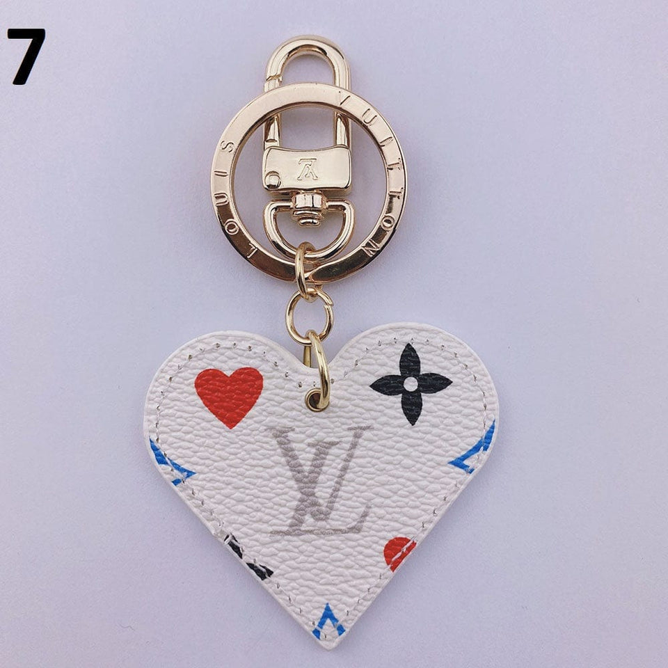 Tunde Store Heart Louis Vuitton And Gucci Keychain | Heart Shaped Keychain