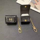 Tunde Store Hermès Inspired Airpod Cover with Gold Chain