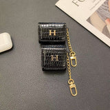 Tunde Store Hermès Inspired Airpod Cover with Gold Chain