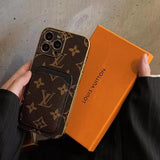 Tunde Store iPhone 12 - 15 Pro Max Leather Case With Card Holder Pocket