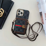 Tunde Store iphone 12 - 15 Pro Max Luxury Cross Body Case With iphone Case