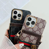 Tunde Store iphone 12 - 15 Pro Max Luxury Cross Body Case With iphone Case
