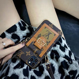 Tunde Store iPhone 14 Pro Max Case With Chain Strap Card Holder