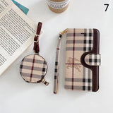 Tunde Store Leather Folio Louis Vuitton And Gucci iPhone Case for iphone 12, iphone 13 + FREE AIRPODS PRO CASE