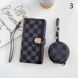 Tunde Store Leather Folio Louis Vuitton And Gucci iPhone Case + FREE AIRPODS PRO CASE