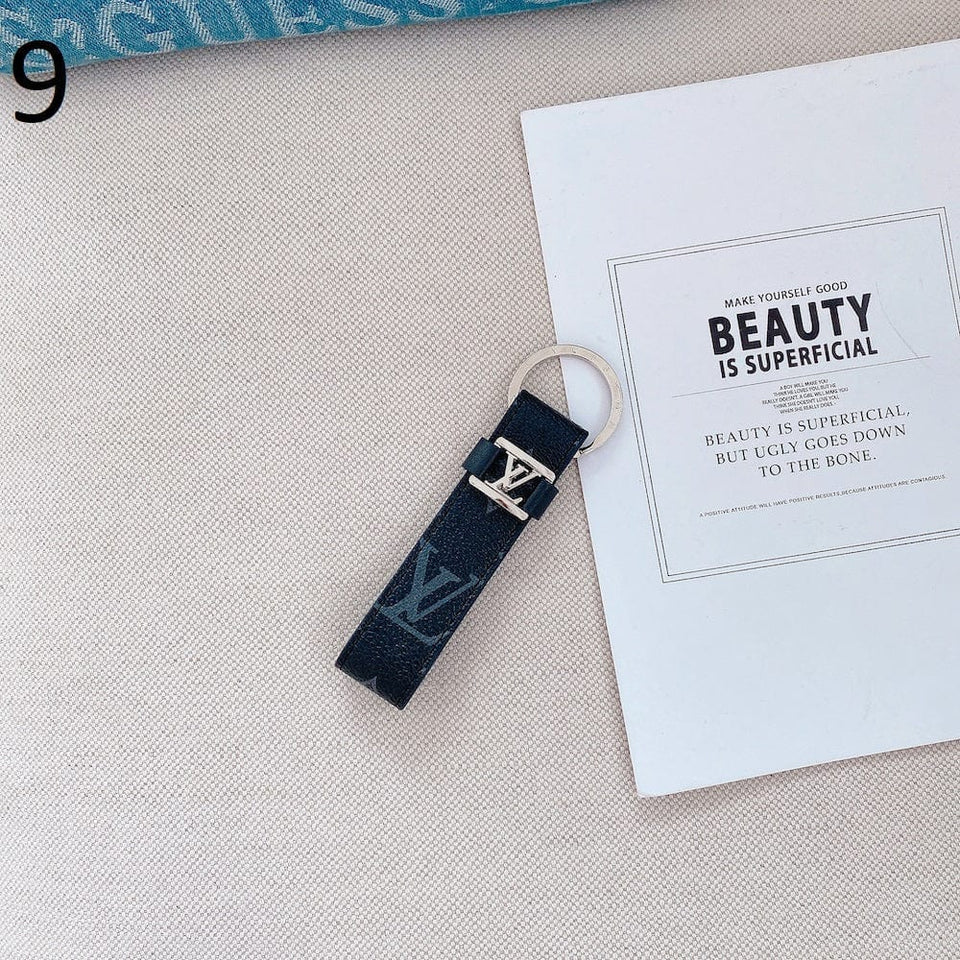 Tunde Store Leather Louis Vuitton Keychains With SiLouis Vuittoner Ring