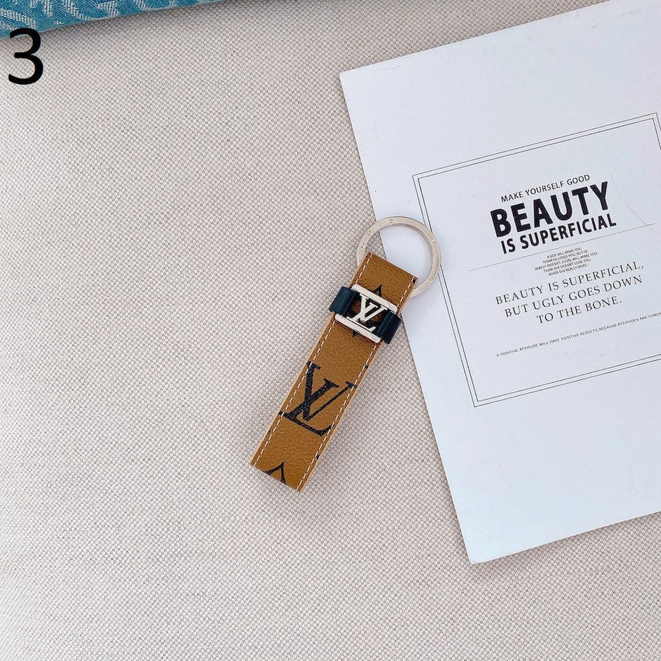 Tunde Store Leather Louis Vuitton Keychains With SiLouis Vuittoner Ring