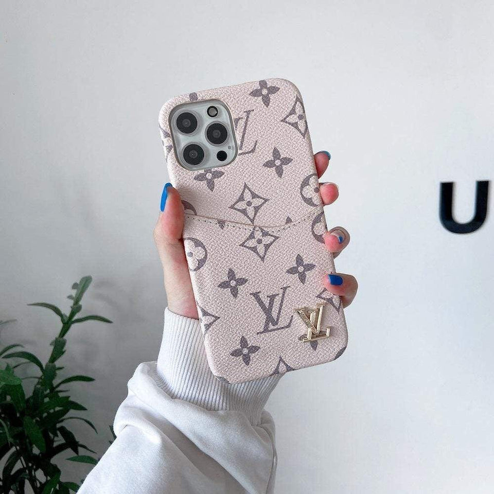 Tunde Store Leather Louis Vuitton Phone Case for iPhone 15