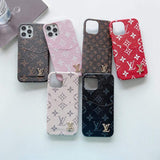 Tunde Store Leather Louis Vuitton Phone Case for iPhone 15
