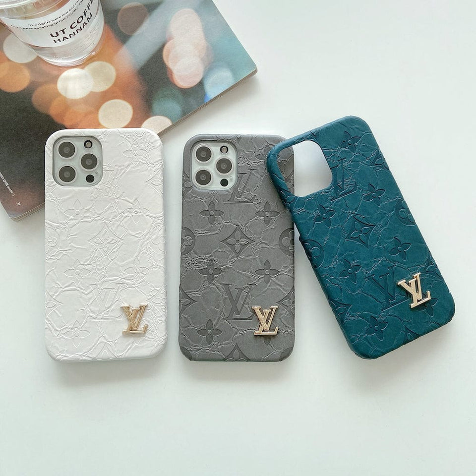 Tunde Store Leather LV Samsung Phone Cases