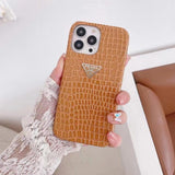 Tunde Store Leather Prada iPhone 15 Cases | Prada Phone Case for iPhone 15