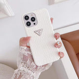 Tunde Store Leather Prada iPhone 15 Cases | Prada Phone Case for iPhone 15