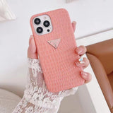 Tunde Store Leather Prada iPhone 15 Cases | Prada Phone Case for iPhone 15