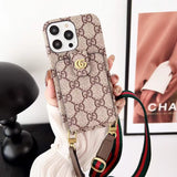 Tunde Store Loiuis Vuitton Monogram iPhone Case with Wrist Strap and Pouch | Luxury and Functionality