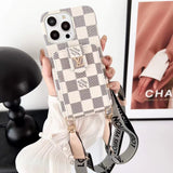 Tunde Store Loiuis Vuitton Monogram iPhone Case with Wrist Strap and Pouch | Luxury and Functionality