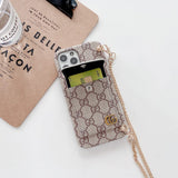 Tunde Store Louis Vuitton And Gucci Back Pocket iPhone 14 Case With Straps