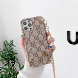 Tunde Store Louis Vuitton And Gucci Back Pocket iPhone 14 Case With Straps