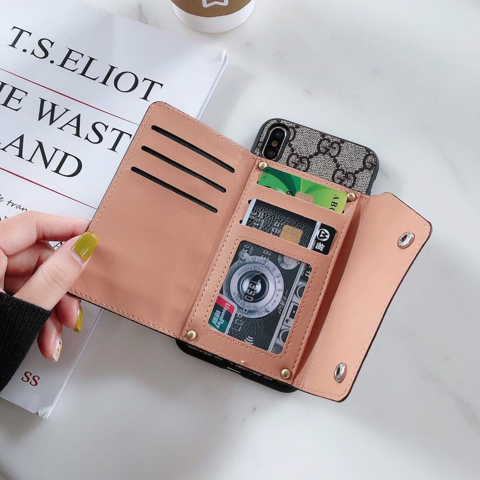Tunde Store Louis Vuitton and Gucci iPhone Cases with Integrated Wallet