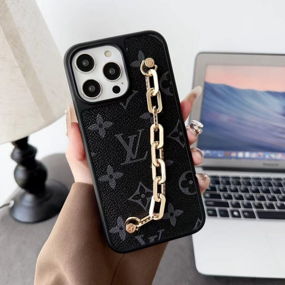 Tunde Store Louis Vuitton Chain-Accent Designer iPhone Cases
