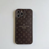 Tunde Store Louis Vuitton Classic Monogram iPhone Cases with Gold Branding