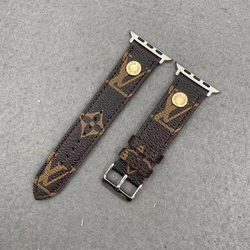 Tunde Store Louis Vuitton Elegant Leather Watch Band 38/40/41/42/44/45/49 mm