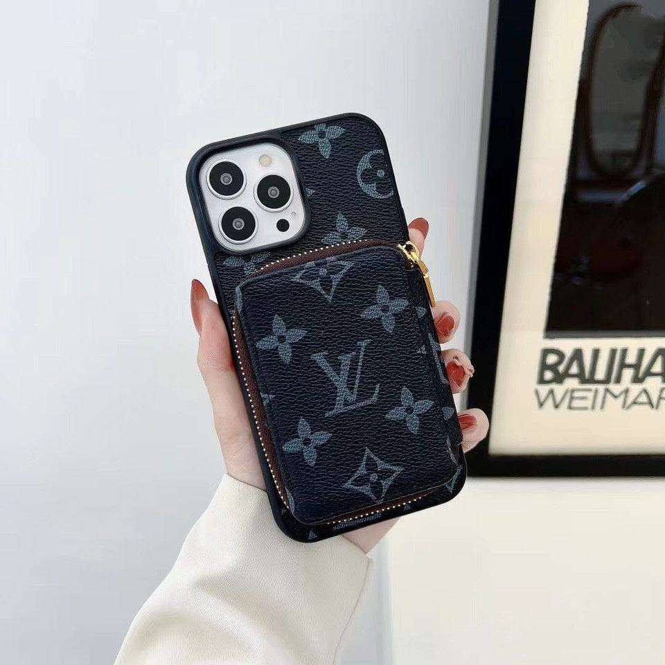 Tunde Store Louis Vuitton iPhone 14 Wallet Case | iPhone 14 Back Pocket Case