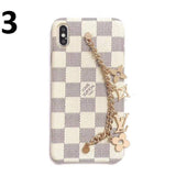Tunde Store Louis Vuitton Leather Phone Cases With Straps for iPhone 14