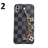 Tunde Store Louis Vuitton Leather Phone Cases With Straps for iPhone 14