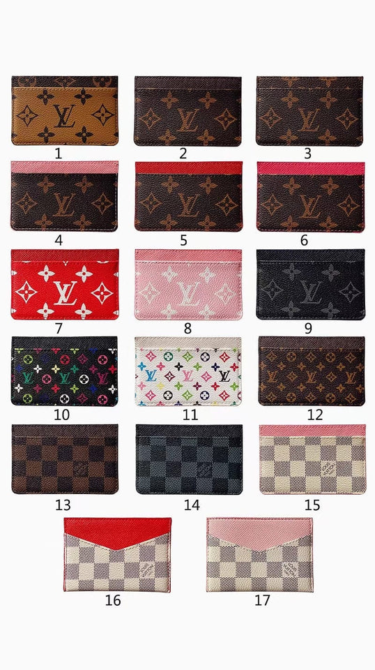 Tunde Store Louis Vuitton Monogram and Damier Canvas Card Holders - 17 Style Wallet Collection