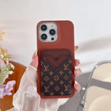 Tunde Store Louis Vuitton Monogram Card Slot Leather iPhone Case