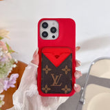 Tunde Store Louis Vuitton Monogram Card Slot Leather iPhone Case