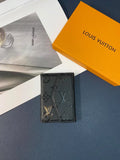 Tunde Store Louis Vuitton Monogram Embossed Credit Card Holders Wallet with LV Logo