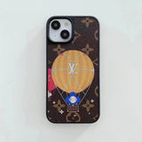 Tunde Store Louis Vuitton Monogram Hot Air Balloon and Heart Print iPhone Cases