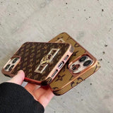 Tunde Store Louis Vuitton Monogram iPhone 15 Case with Golden Louis Vuitton Inlay